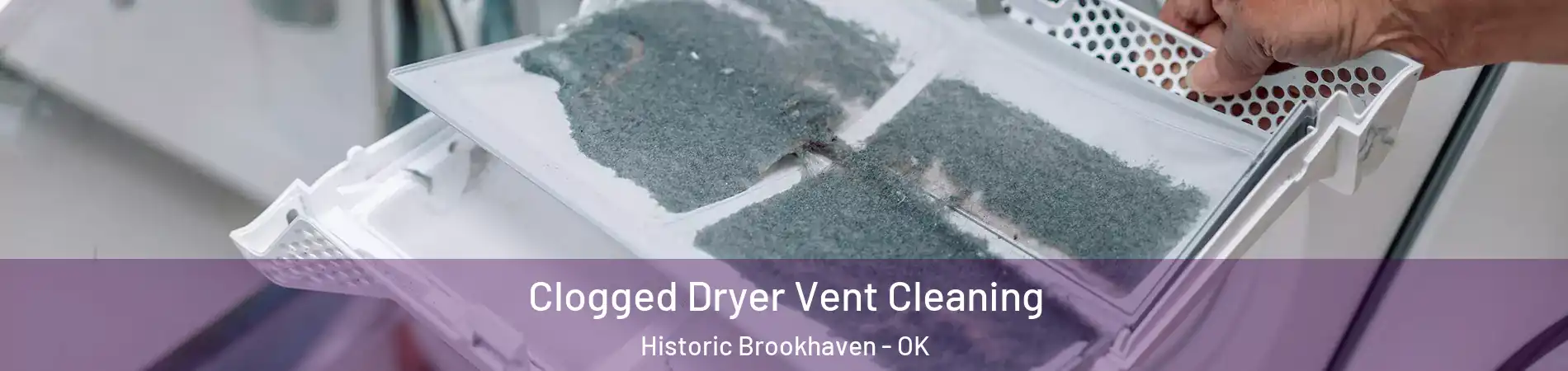 Clogged Dryer Vent Cleaning Historic Brookhaven - OK