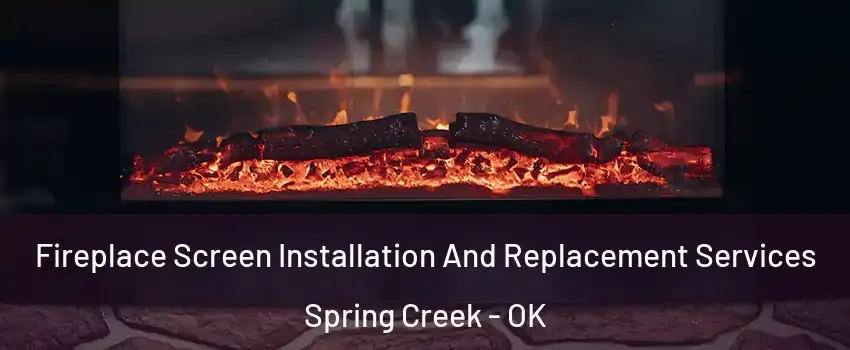 Fireplace Screen Installation And Replacement Services Spring Creek - OK