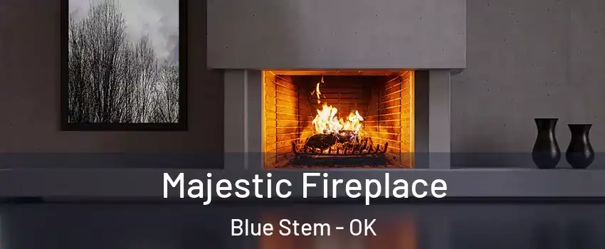 Majestic Fireplace Blue Stem - OK