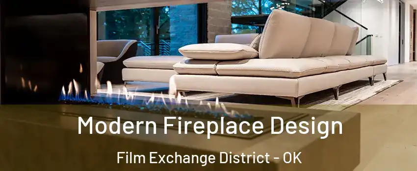 Modern Fireplace Design Film Exchange District - OK