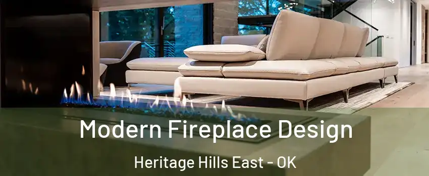 Modern Fireplace Design Heritage Hills East - OK