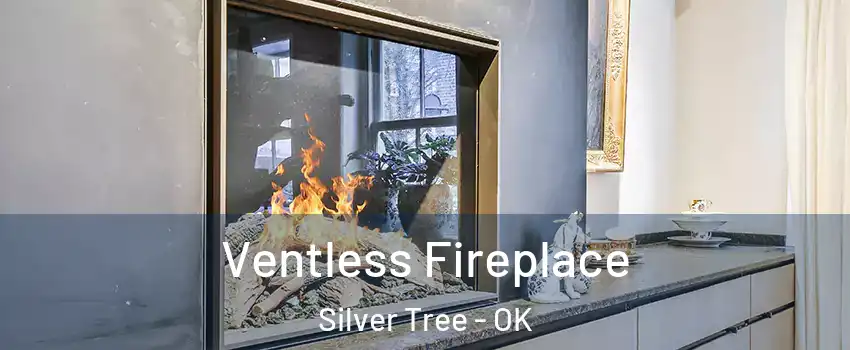 Ventless Fireplace Silver Tree - OK